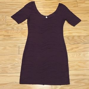 Xhilaration Textured Purple Dress